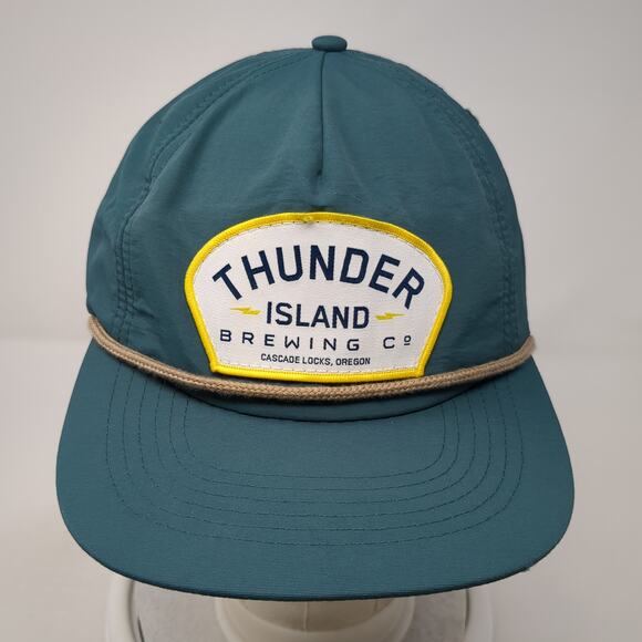 Thunder Island Brewing Co. 5 Panel Cap Blue One Size Adjustable Brist Blanks - Picture 2 of 10